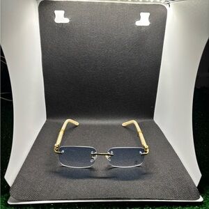 Cartier Gold and Blue Men's Glasses